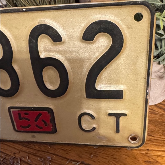 Vintage Conneticut Collectible
License Plate with ‘56 Metal tab - Picture 3 of 8